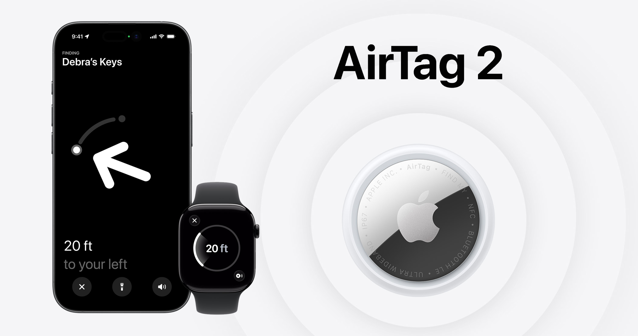 AirTag 2 معرفی شد؛ نسل جدید ردیاب اپل با برد بیشتر، صدای بلندتر و پشتیبانی از اپل واچ
