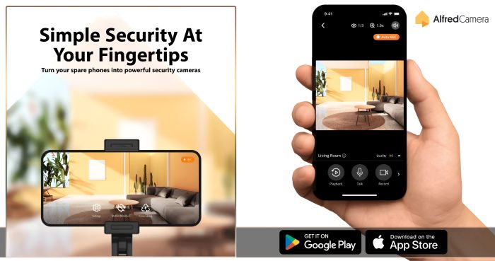 استفاده از دوربین گوشی به عنوان دوربین مداربسته