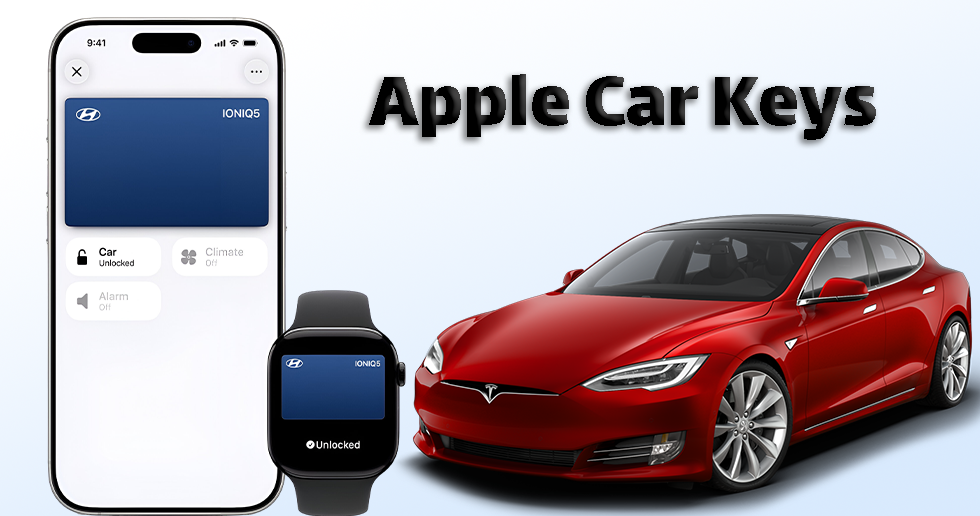 Apple Car Keys و پشتیبانی خودروهای تسلا از این فناوری