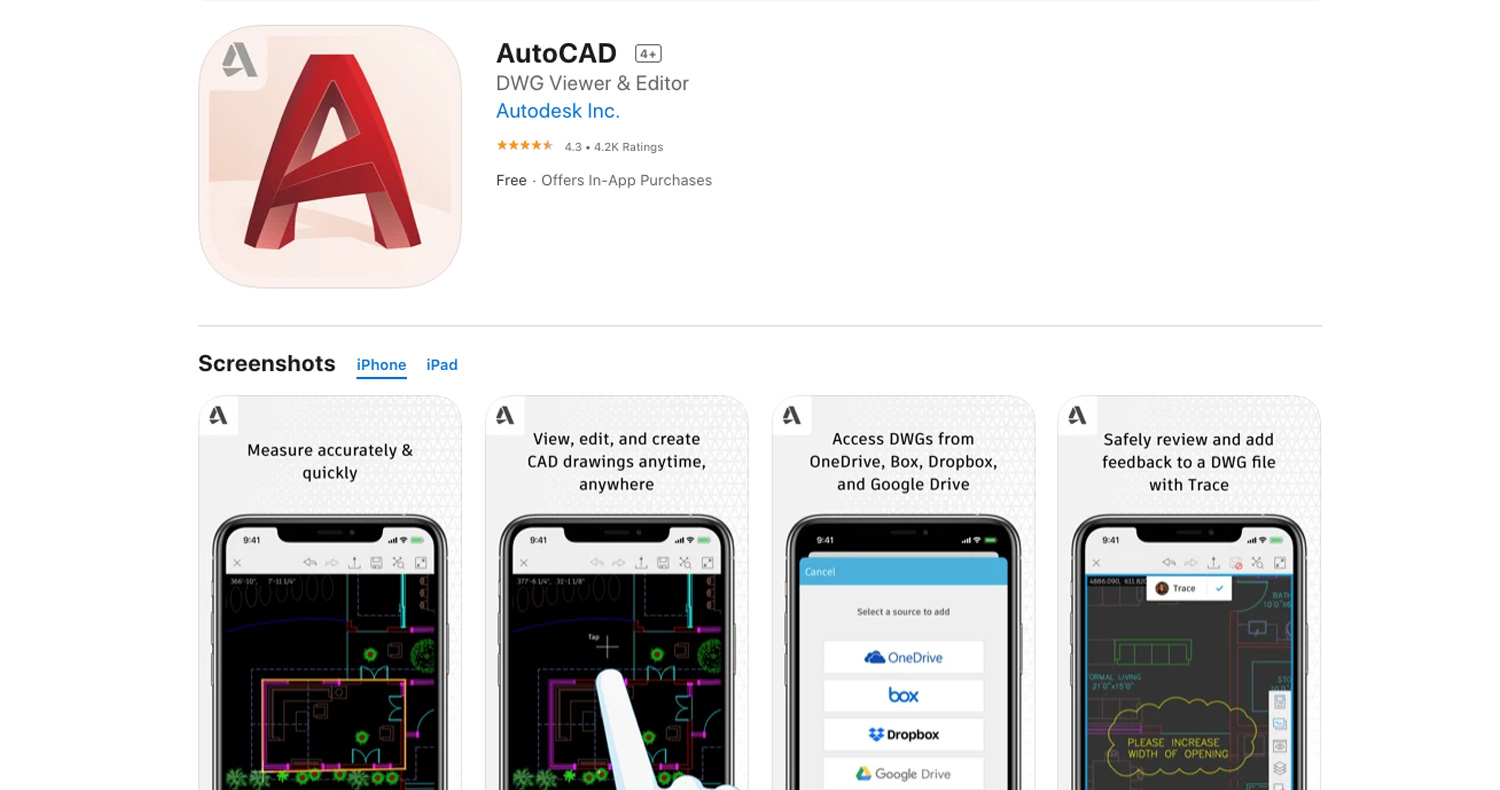 دانلود نرم‌افزاراتوکد 2013برای مکینتاش AutoCad برای آیفون، آیپاد و آیپد