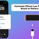 تنظیم خودکار حالت  Low Power Mode در گوشی آیفون بر اساس درصد باتری