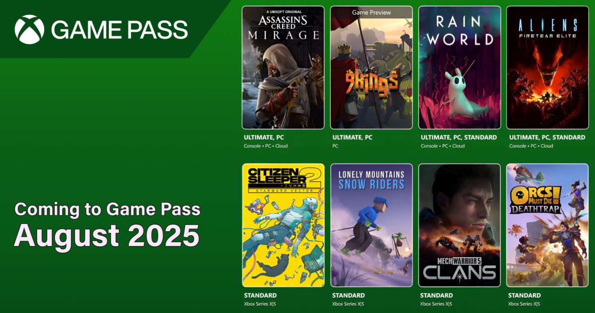 بازی های ماه آگوست Xbox Game Pass