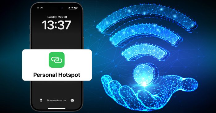 آموزش استفاده از هات اسپات در گوشی آیفون