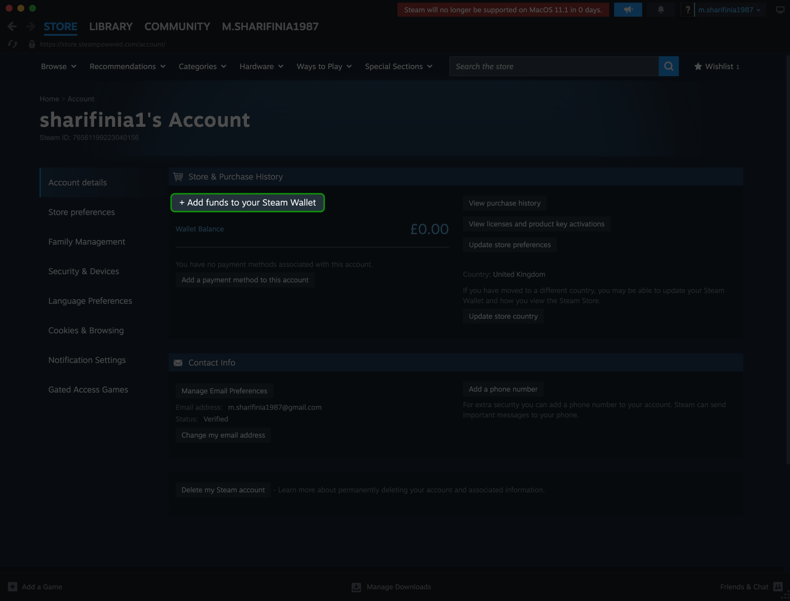 مراحل شارژ حساب استیم