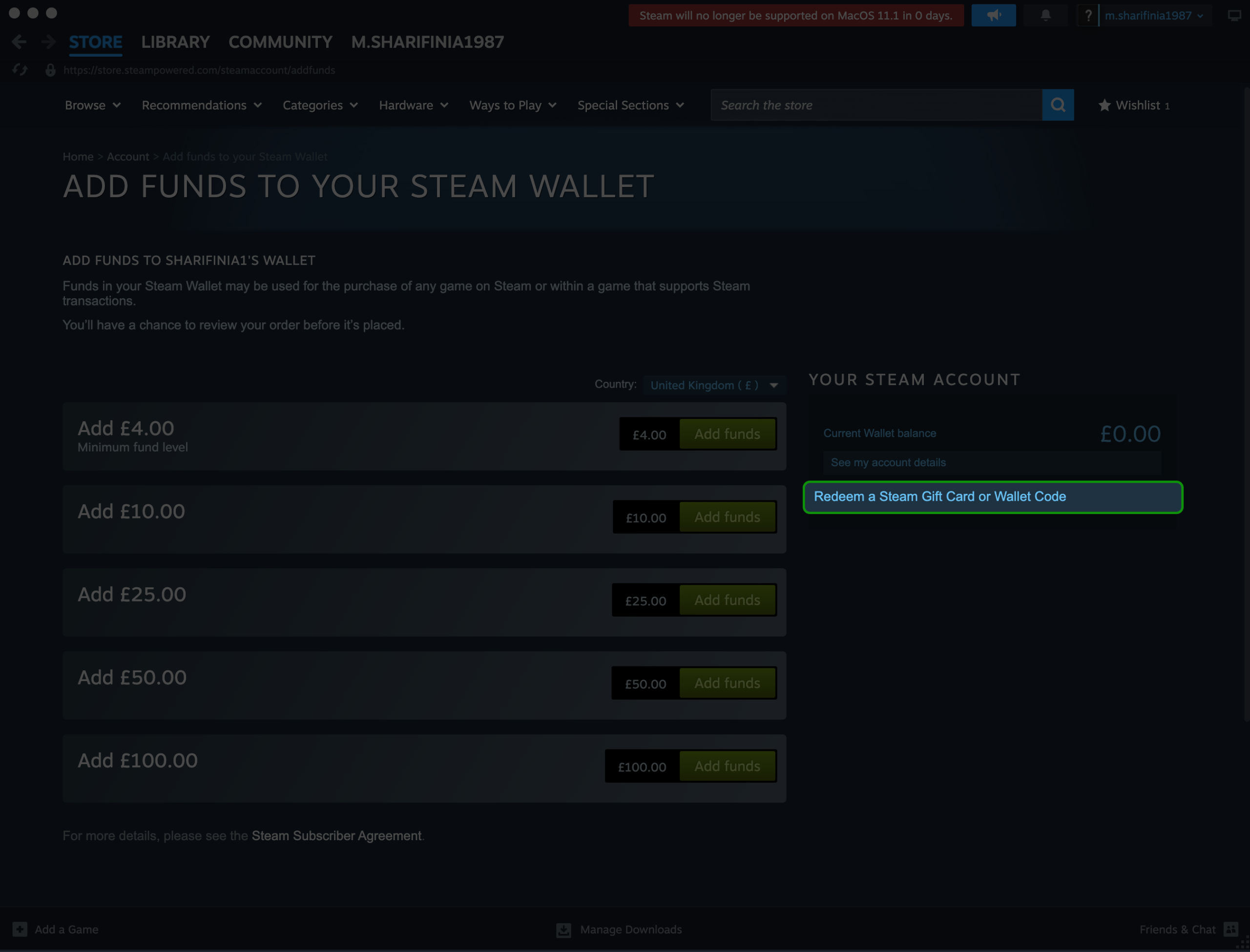 مراحل شارژ حساب استیم