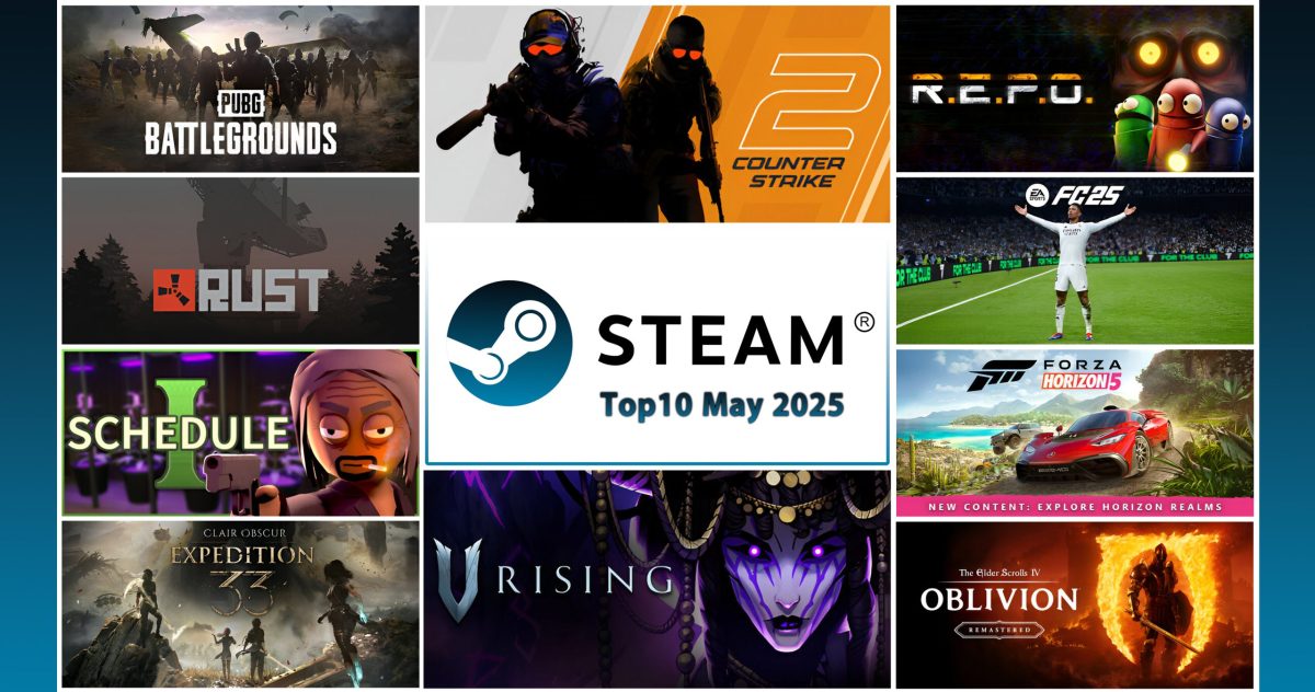 steam top 10 may 2025 استیم
