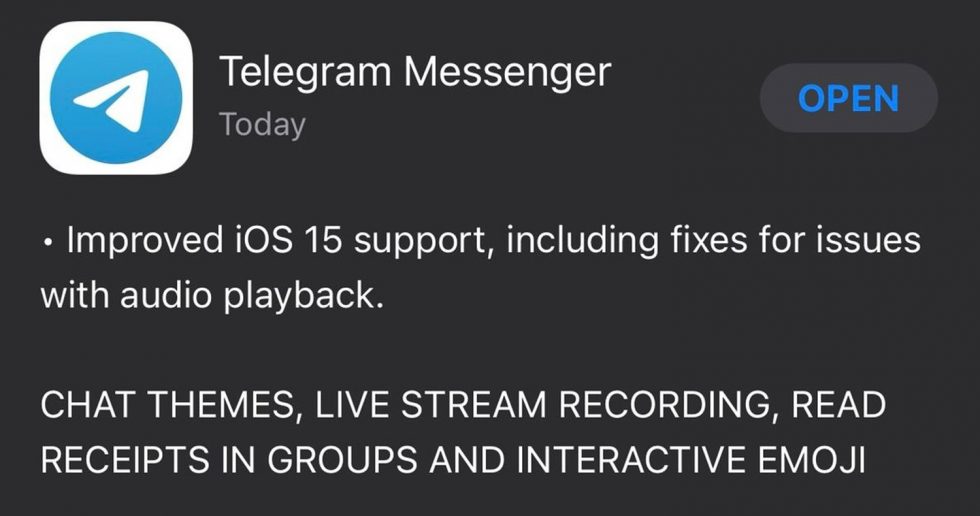 آپدیت تلگرام به رفع مشکل پخش فایل‌های صوتی منتشر شد