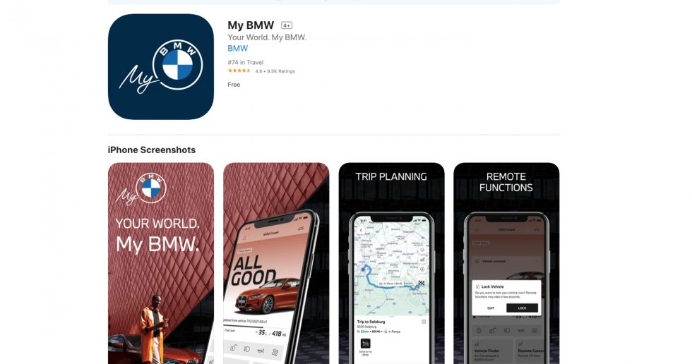 دانلود اپلیکیشن BMW Connected برای آیفون