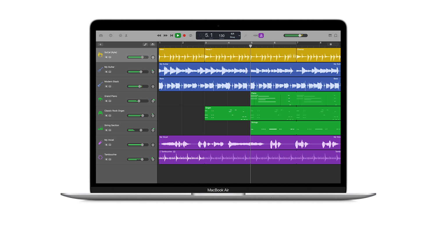 برنامه GarageBand با ویژگی‌هایی فوق العاده بروزرسانی شد
