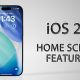 ویژگی های هوم اسکرین آیفون در iOS 26