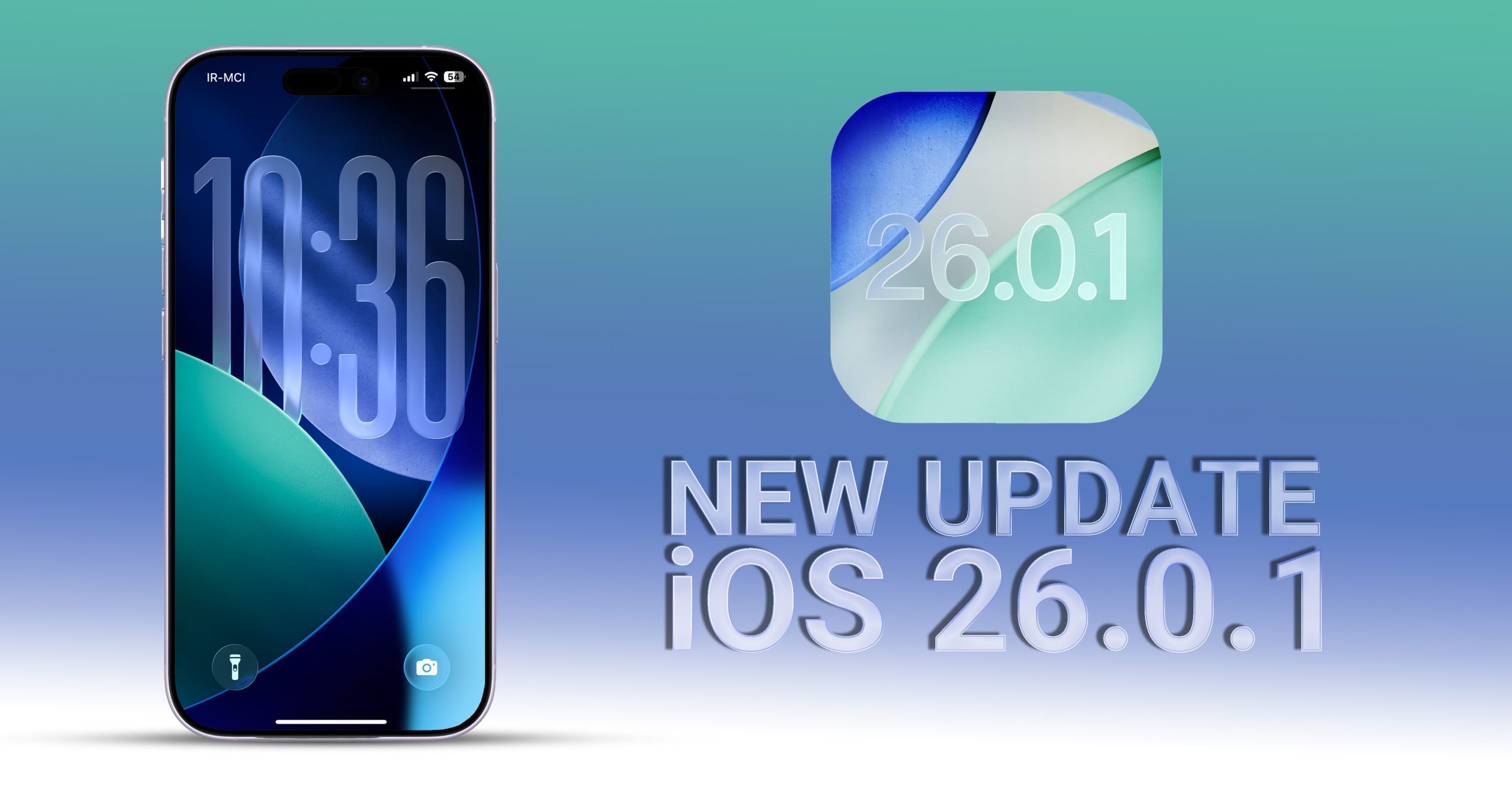 آپدیت iOS 26.0.1 برای آیفون