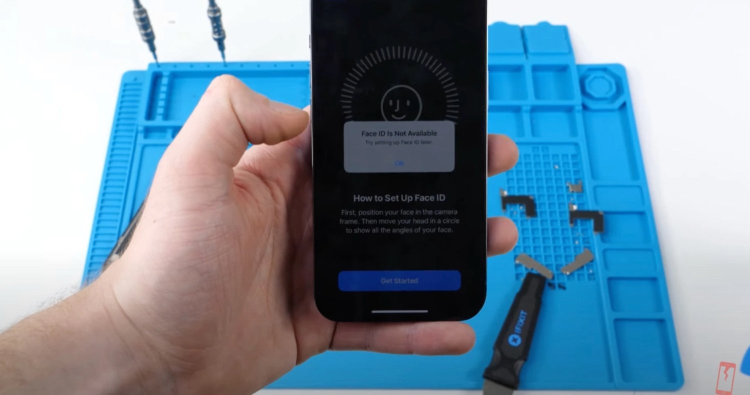 تعویض صفحه نمایش آیفون ۱۳ ممکن است باعث خرابی فیس آیدی نشود