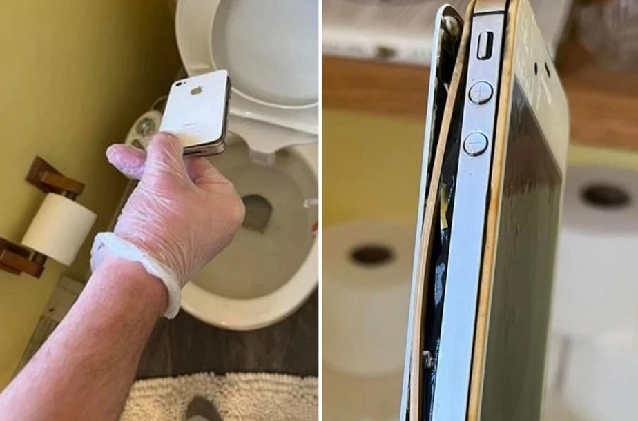 آیفون اپل که بیش از یک دهه گم شده بود، سرانجام داخل توالت پیدا شد
