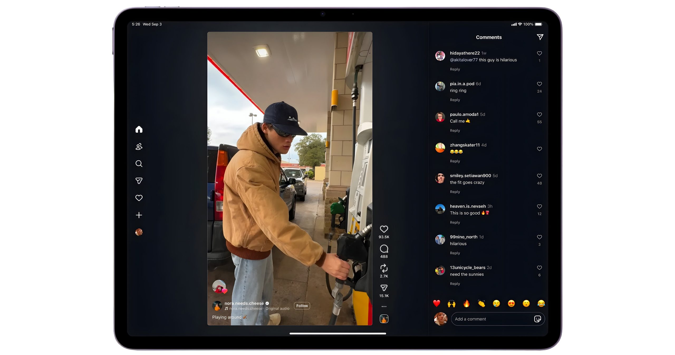 new design for instagram application in ipad