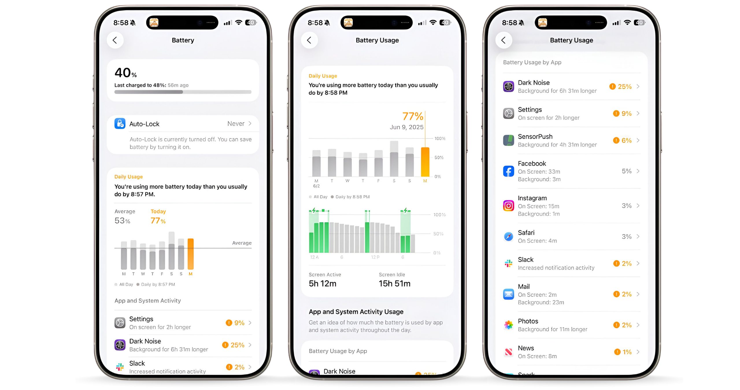 طراحی جدید بخش باتری در iOS 26