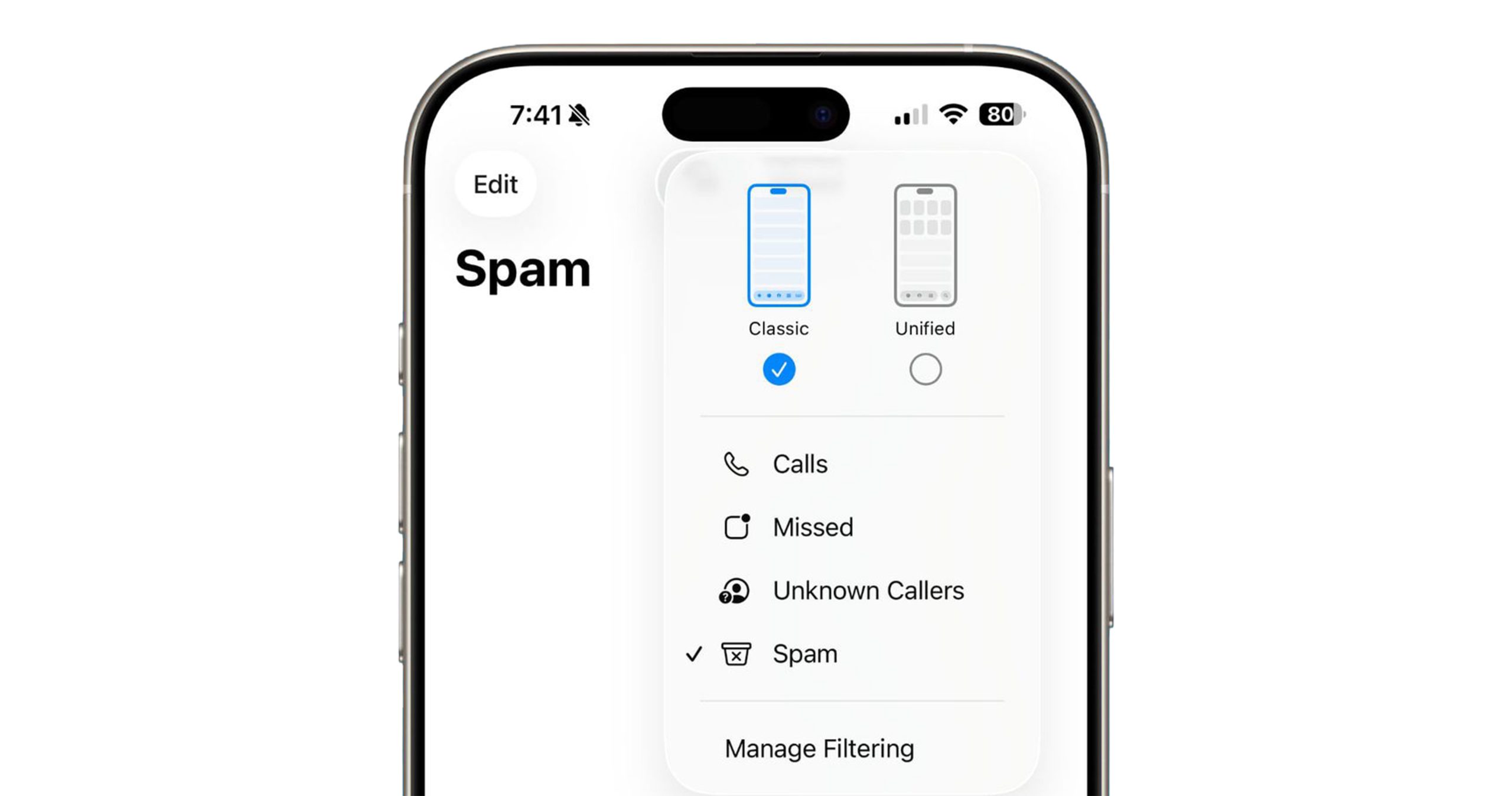 Call Filtering 