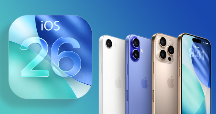 معرفی iOS 26 برای گوشی های آیفون اپل