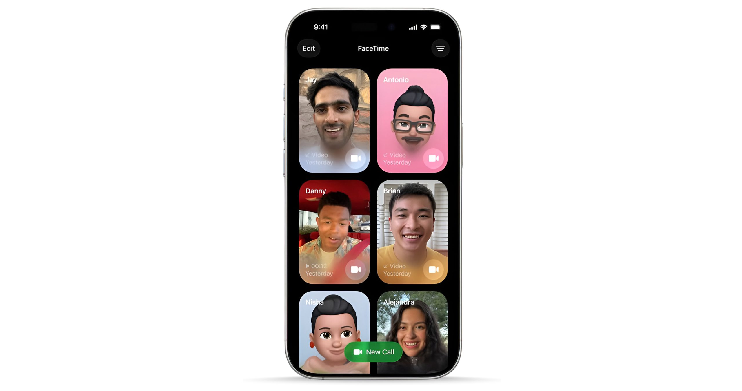 طرحی جدید فیس تایم در iOS 26
