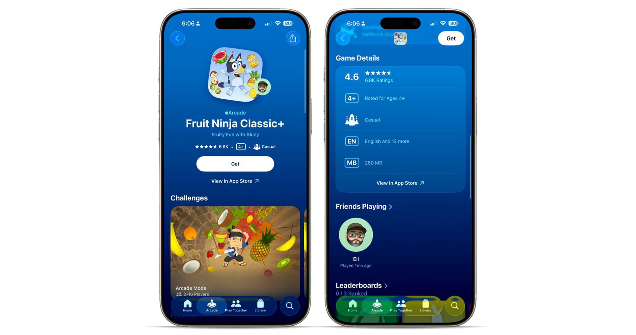 اطلاعات بازی ها در اپلیکیشن Games در iOS 26