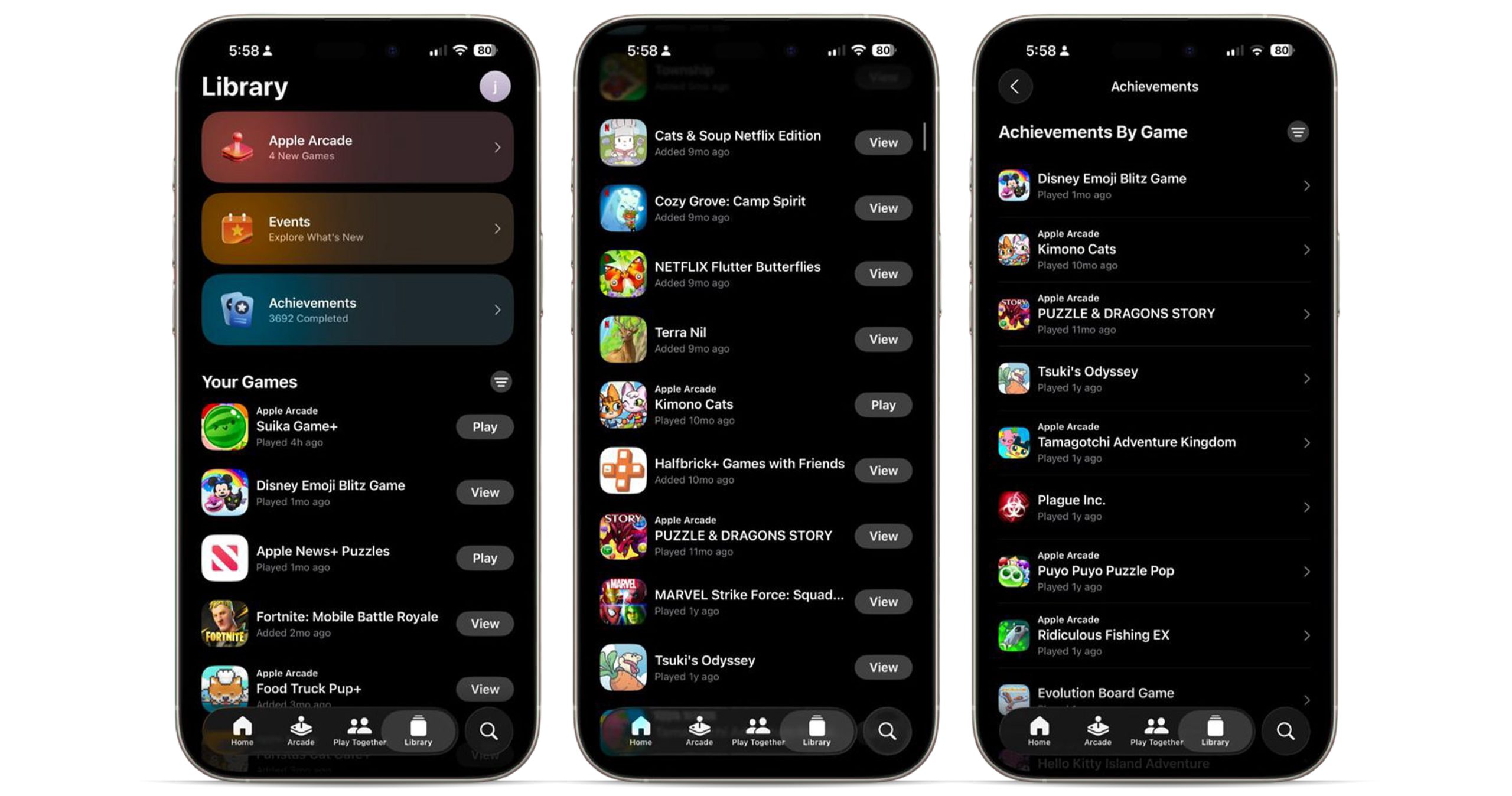 Games Library iOS 26
