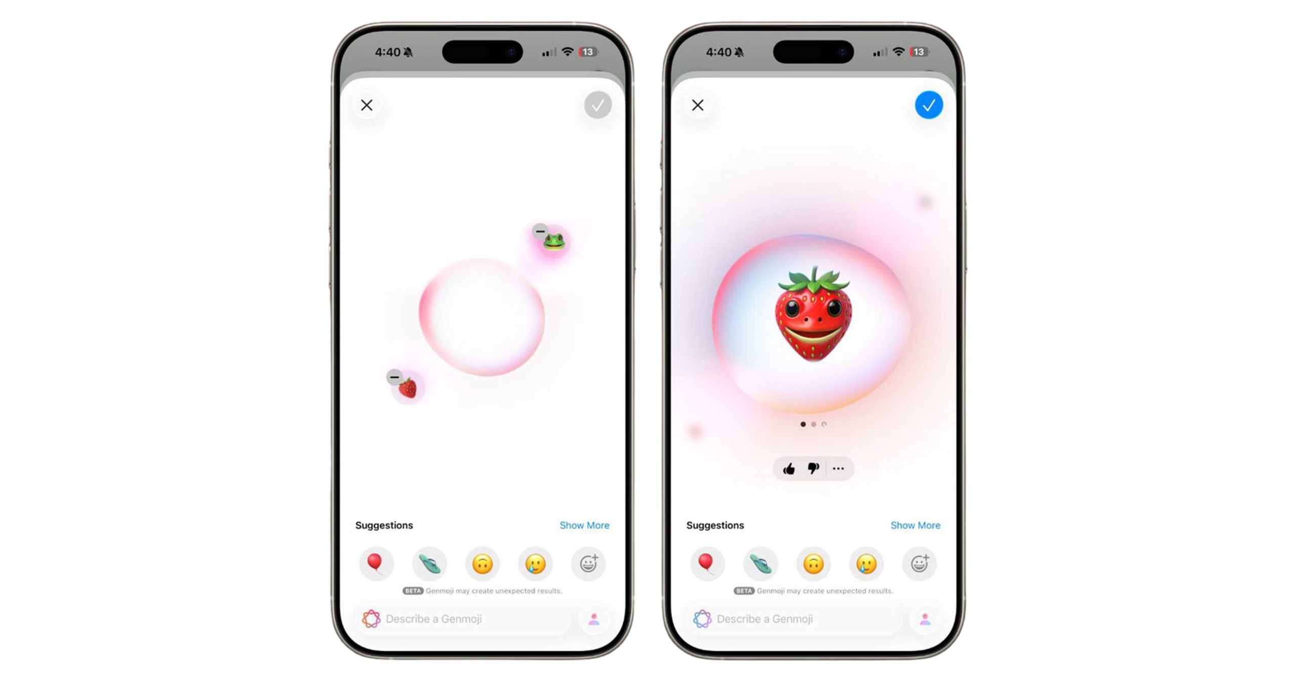 ترکیب ایموجی‌ها با Genmoji