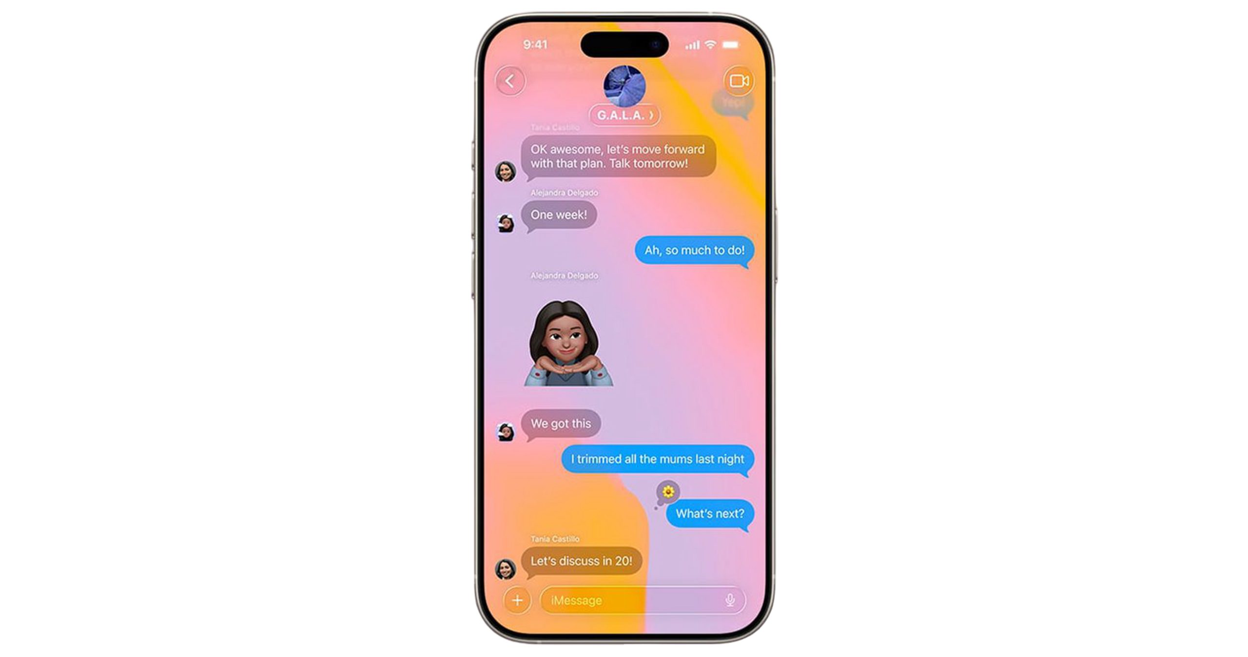 تنظیم پس زمینه گفتگوها
