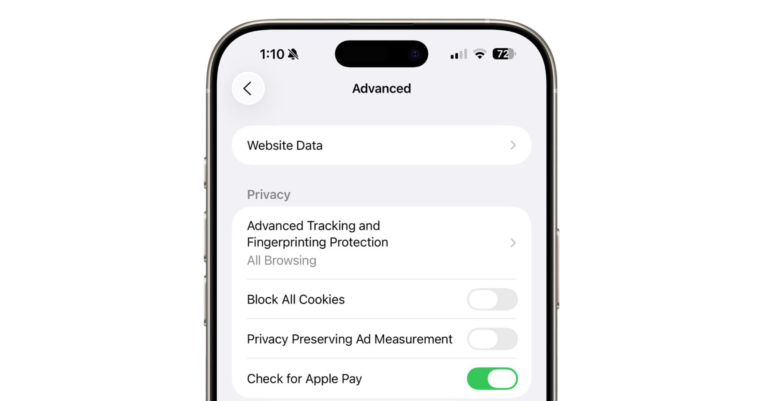 جلوگیری از ردیابی (Tracking Prevention)