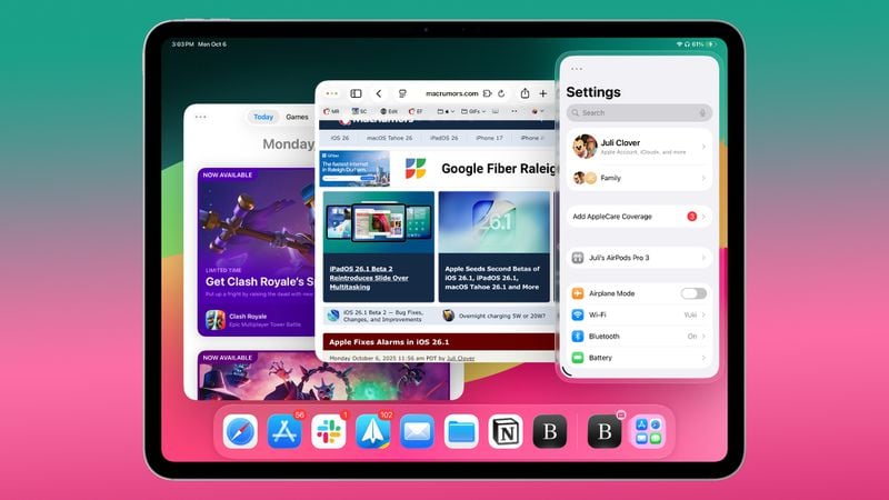 iPadOS 26.1 آپدیت جدید با تنظیمات پیشرفته و بهبود امنیت  گوشی آیفون 