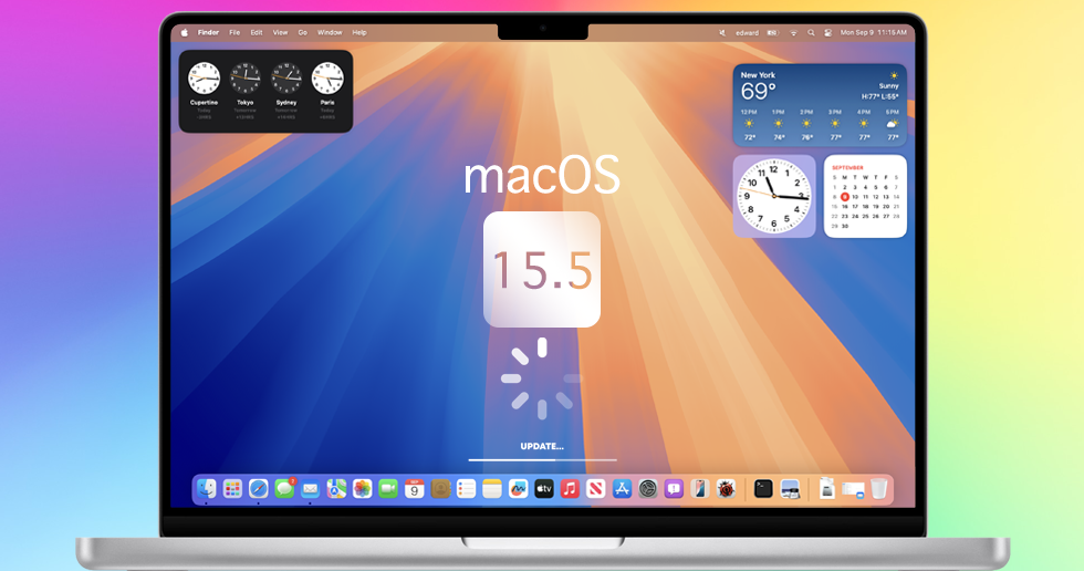 آپدیت و بروزرسانی macOS 15.5 برای کامپیوترهای مک اپل