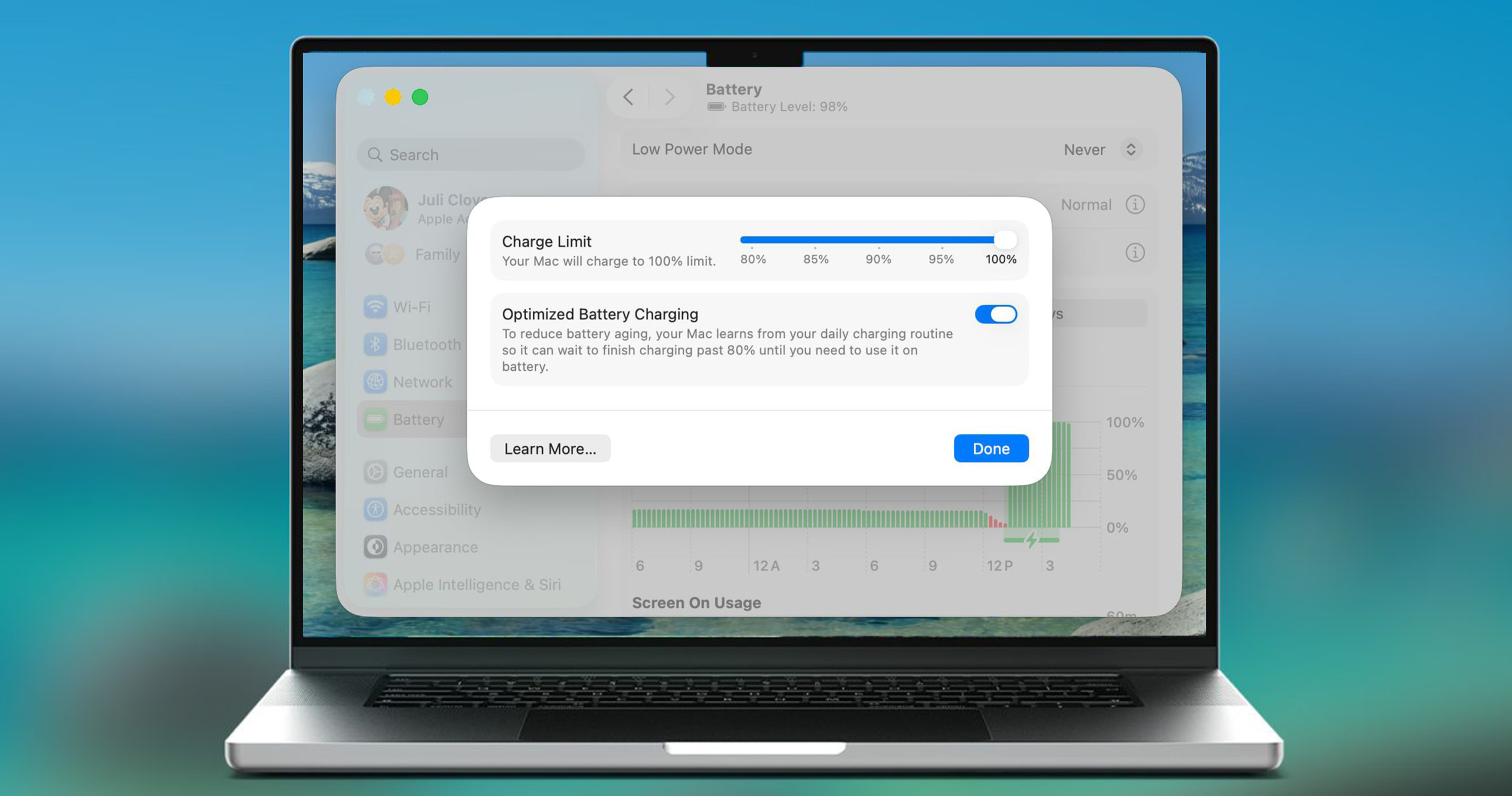 اپل محدودیت های شارژ باتری به سبک آیفون را به مک می‌آورد