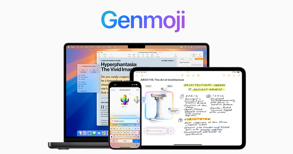 Genmoji هوش مصنوعی تعاملی و گرافیکی اپل