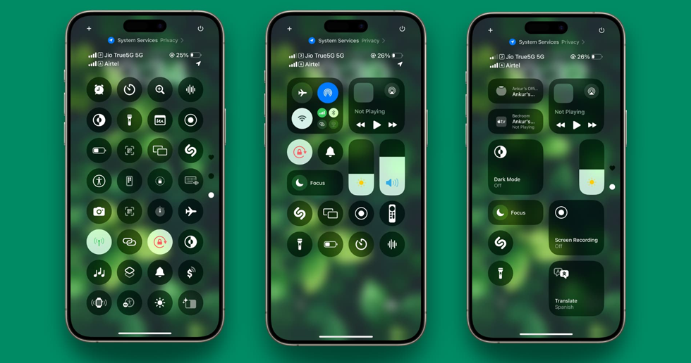 قابلیت ها و تنظیمات جدید iOS 18 در بخش Control Center آیفون