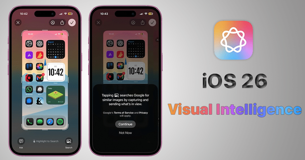 Visual Intelligence و قابلیت های آن در iOS 26 اپل